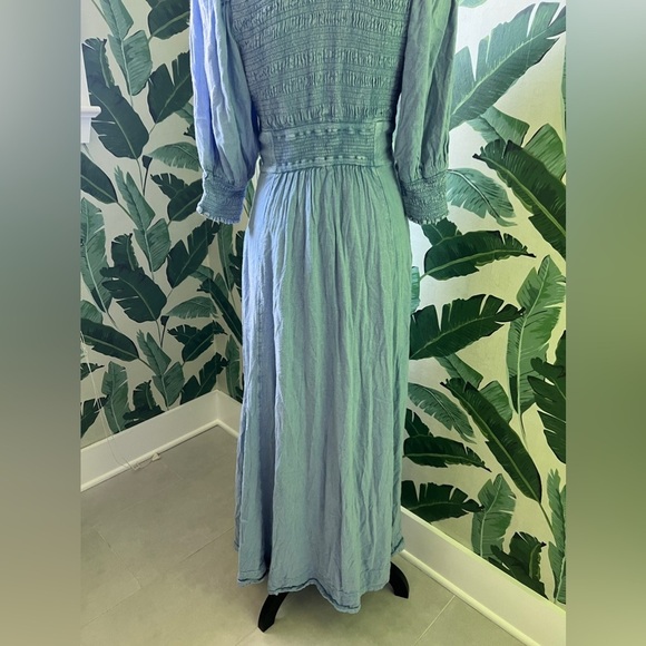 Free People String Of Hearts Blue Maxi Dress L NWOT - Picture 9 of 10